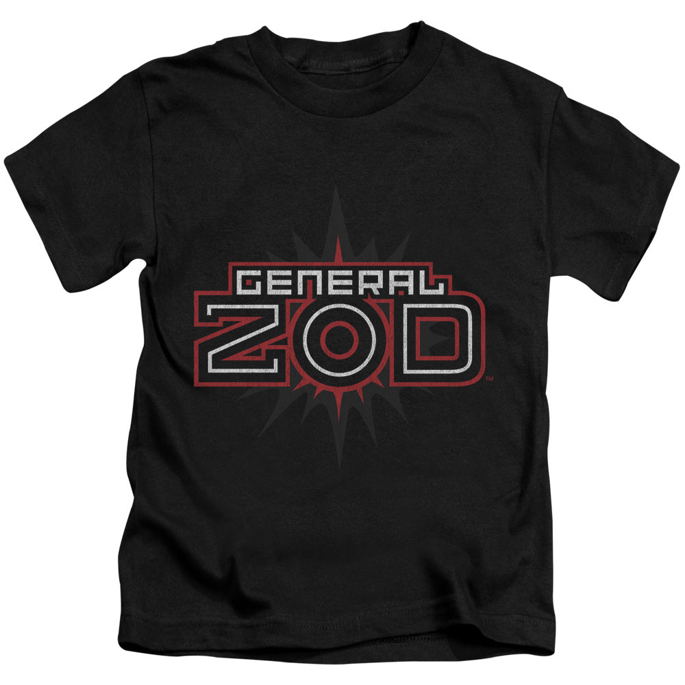 Superman Zod Logo Juvenile Kids Youth T Shirt Black