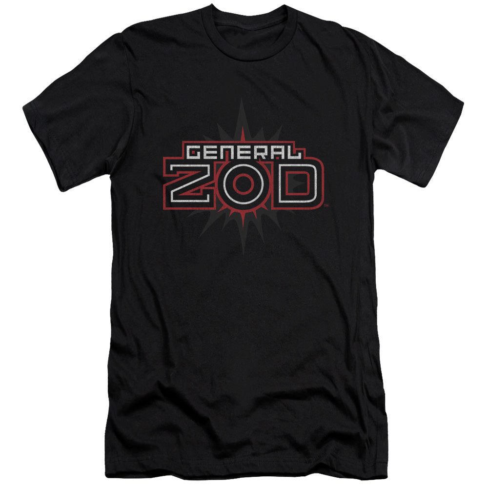 Superman Zod Logo Slim Fit Mens T Shirt Black