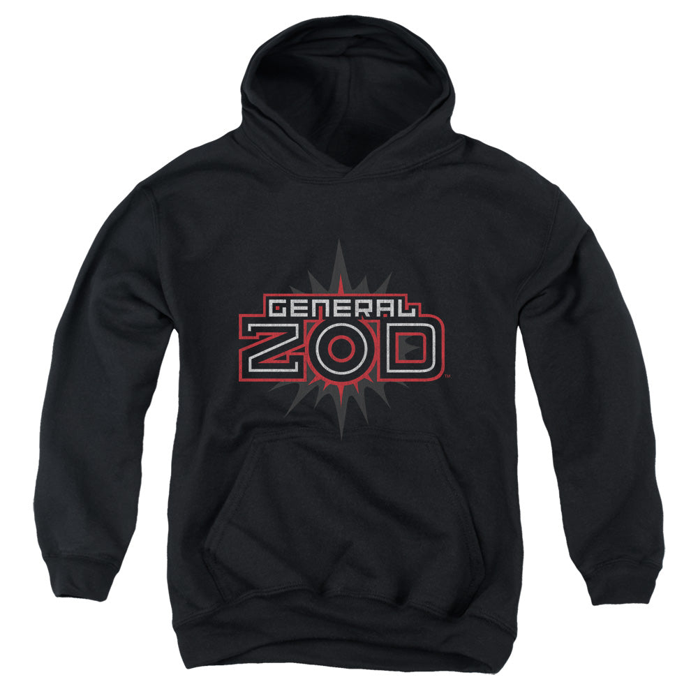 Superman Zod Logo Kids Youth Hoodie Black