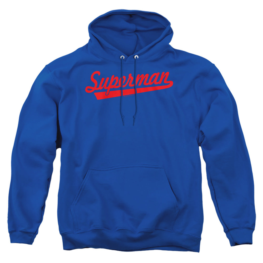 Superman S Tail Mens Hoodie Royal Blue