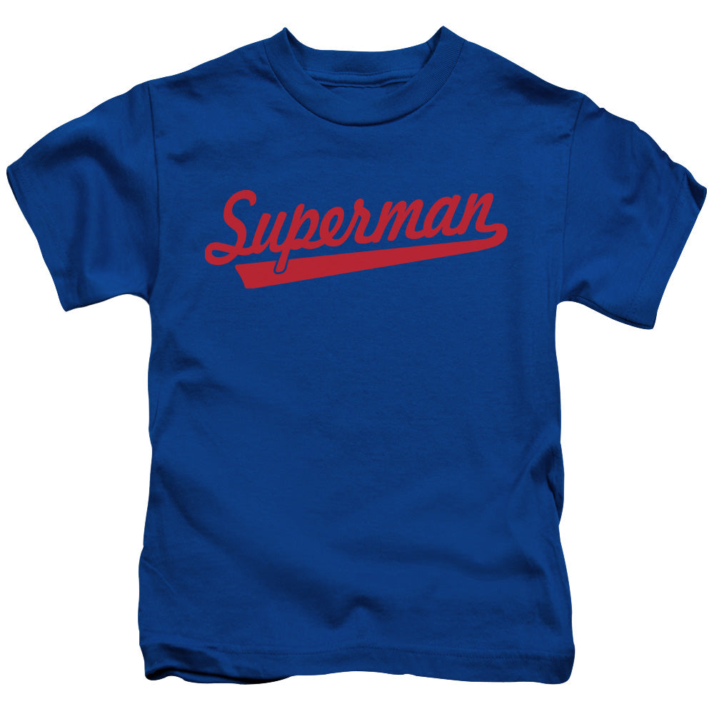 Superman S Tail Juvenile Kids Youth T Shirt Royal Blue