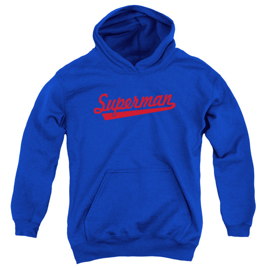 Superman S Tail Kids Youth Hoodie Royal