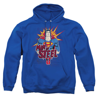 Superman Steel Pop Mens Hoodie Royal Blue