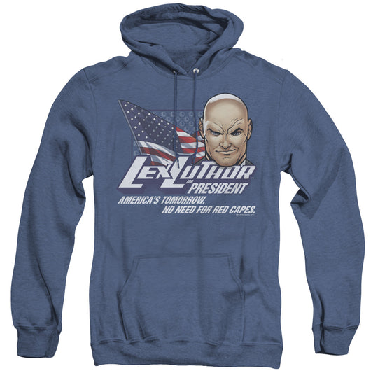 Superman Lex For President Heather Mens Hoodie Royal Blue