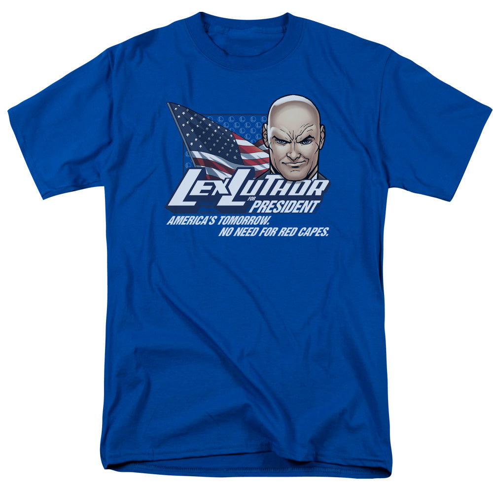 Superman Lex For President Mens T Shirt Royal Blue