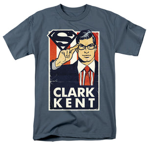 Superman Kent For President Mens T Shirt Slate