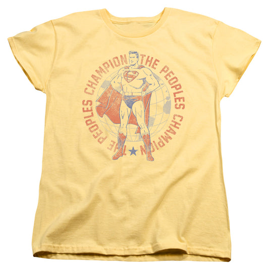 Superman Peoples Champion Womens T Shirt Banana