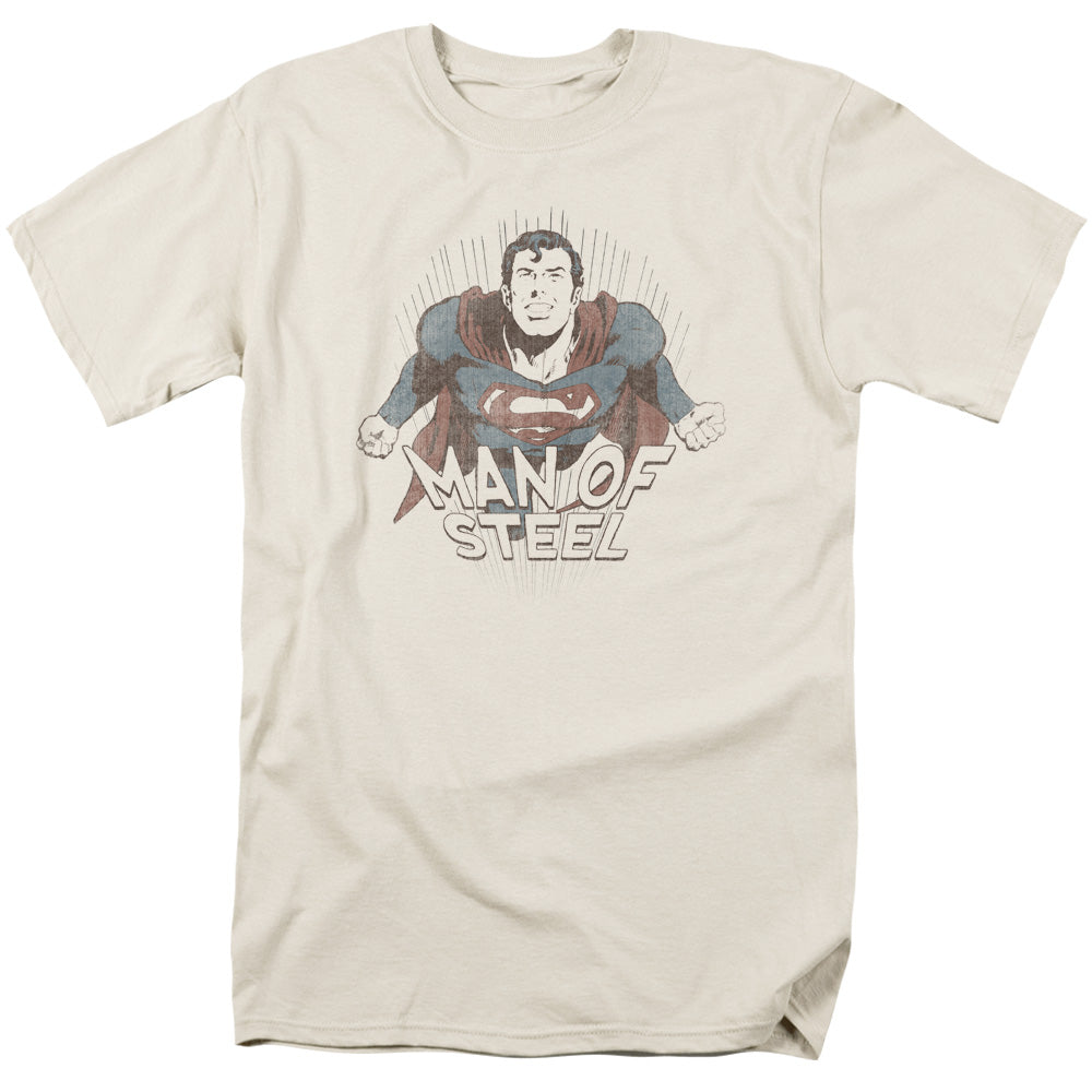 Superman Fly Away Mens T Shirt Cream