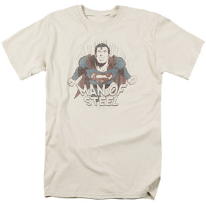 Superman Fly Away Mens T Shirt Cream