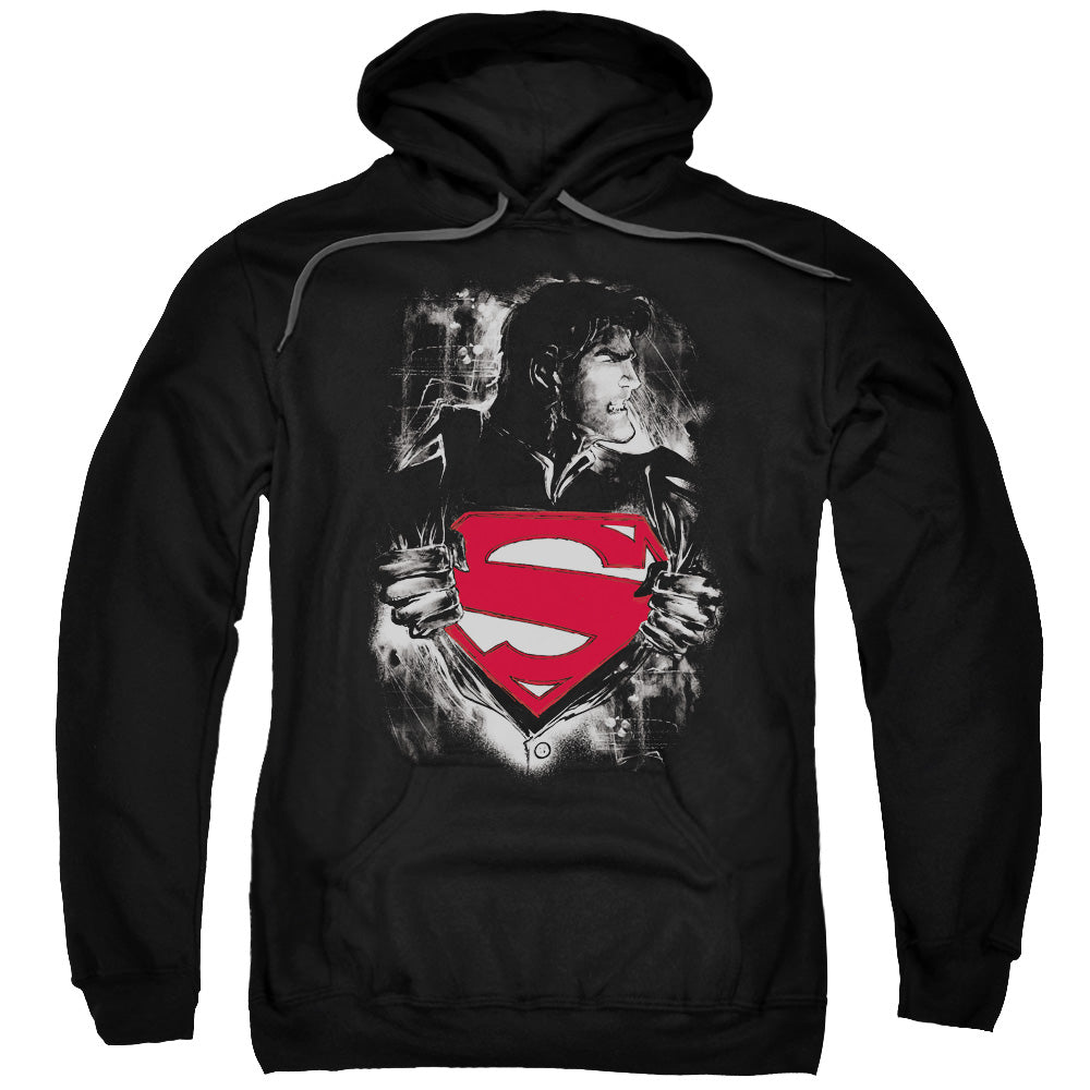 Superman Darkest Hour Mens Hoodie Black