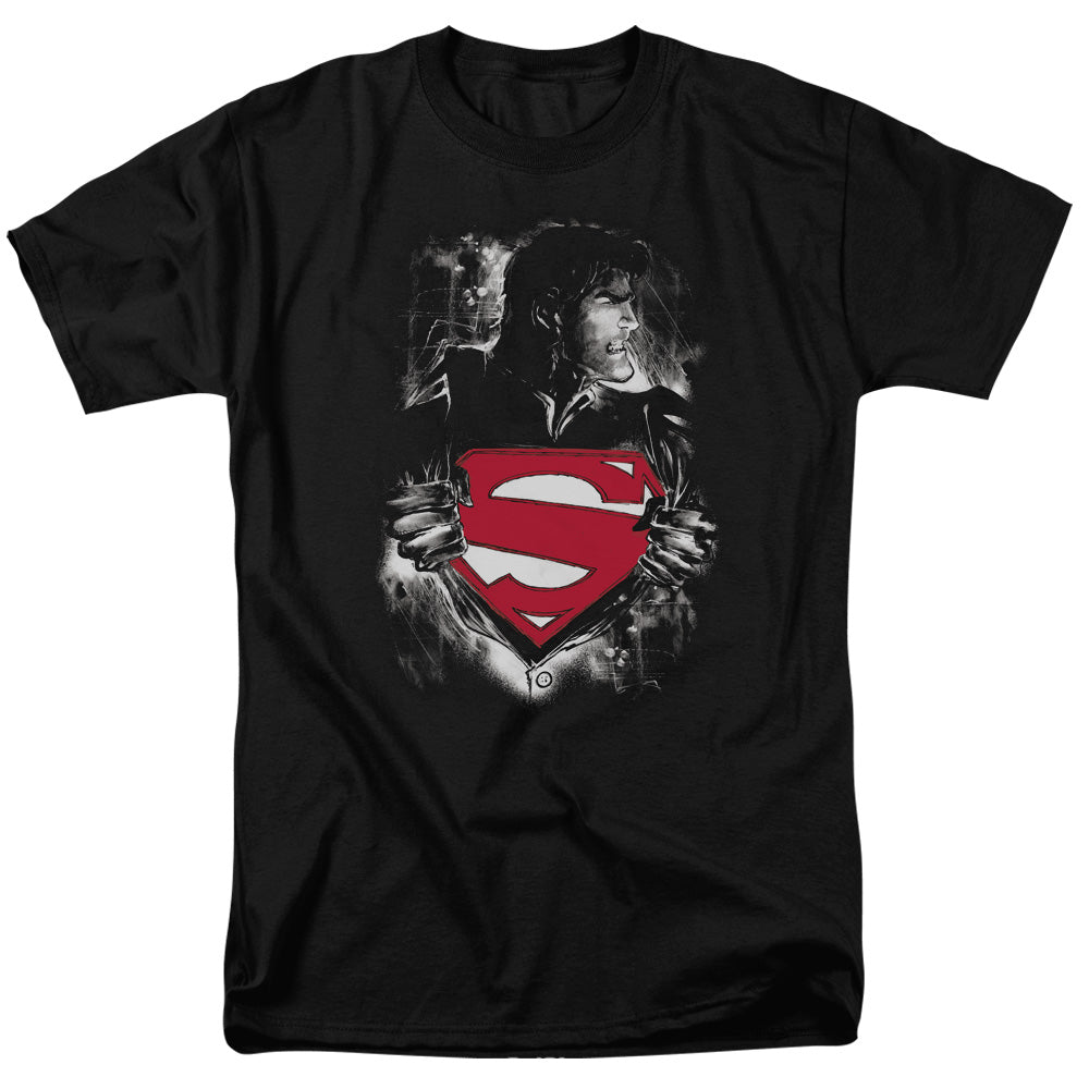 Superman Darkest Hour Mens T Shirt Black 