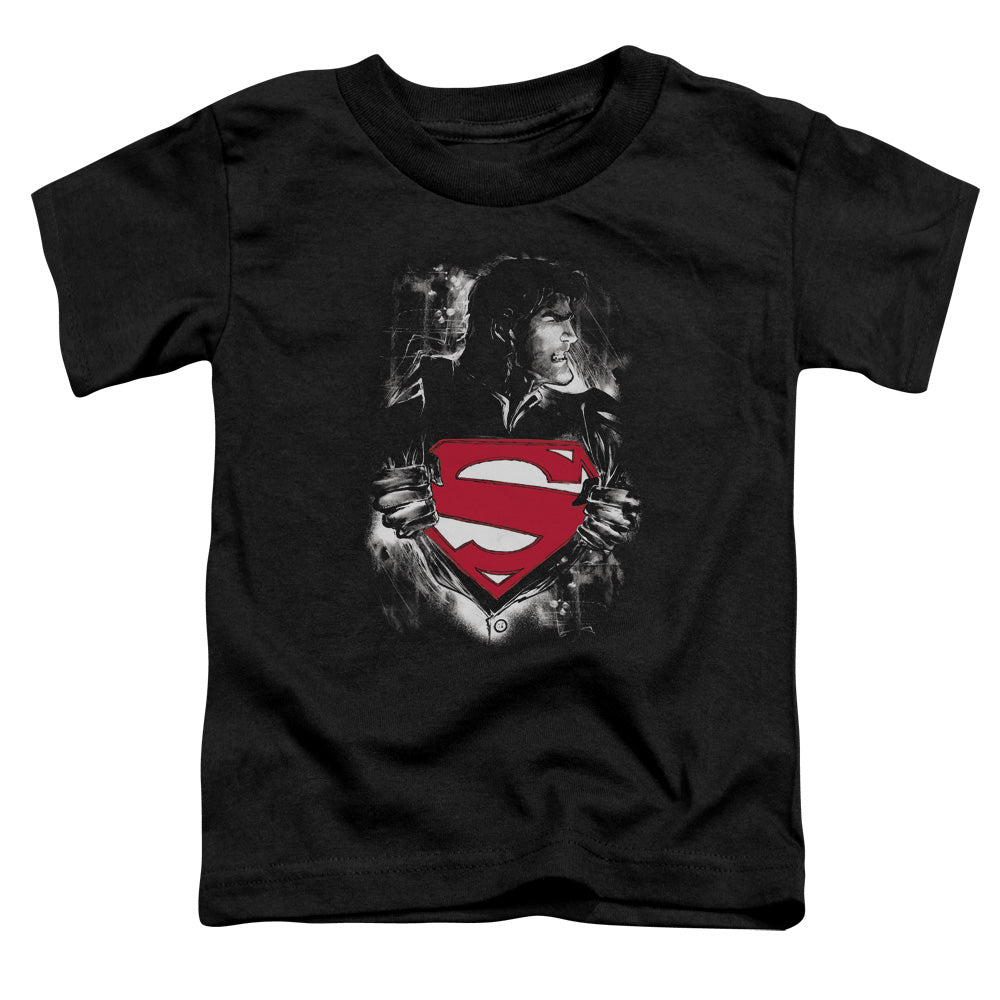 Superman Darkest Hour Toddler Kids Youth T Shirt Black