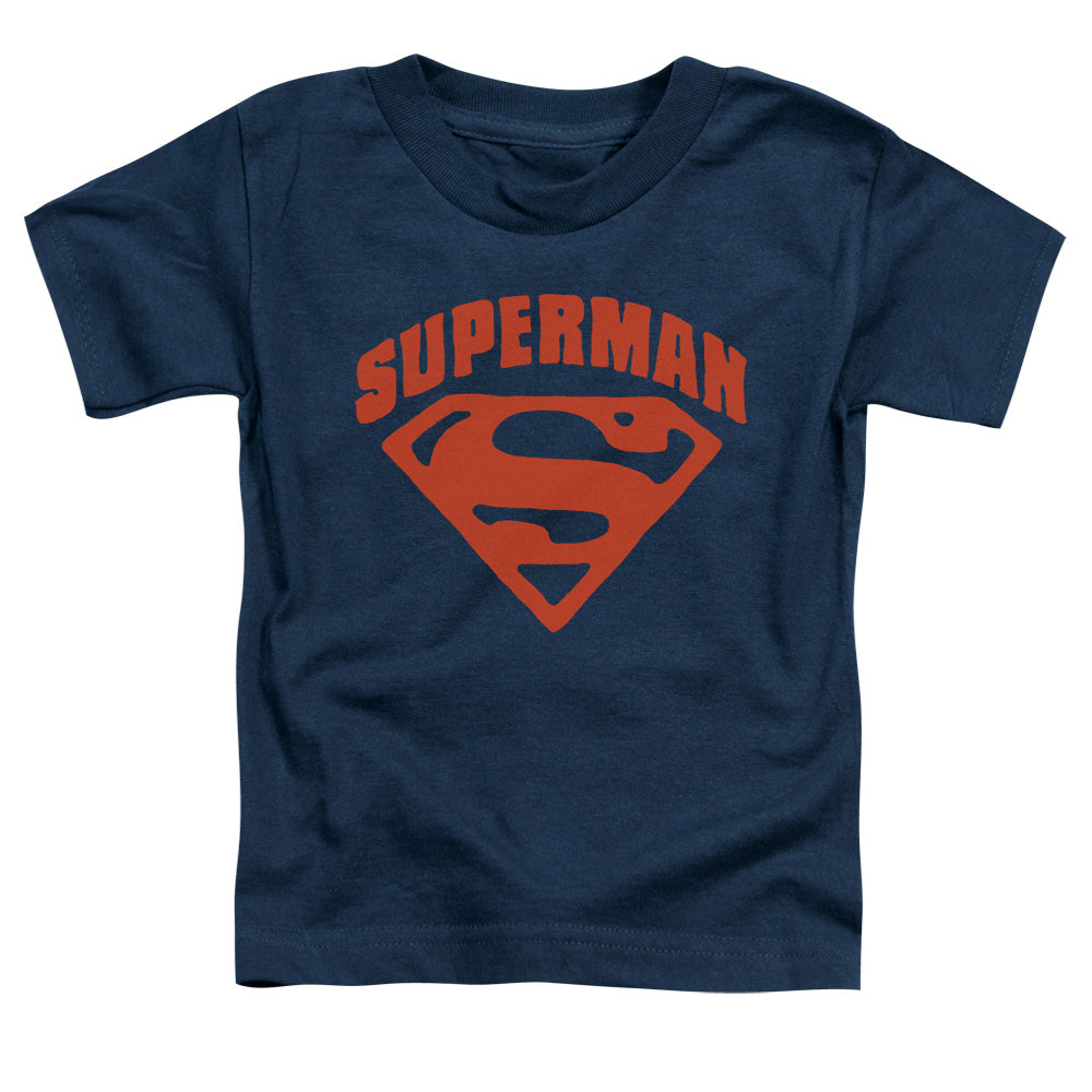 Superman Super Shield Toddler Kids Youth T Shirt Navy