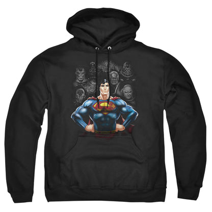 Superman Villains Mens Hoodie Black