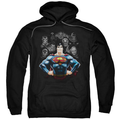 Superman Villains Mens Hoodie Black