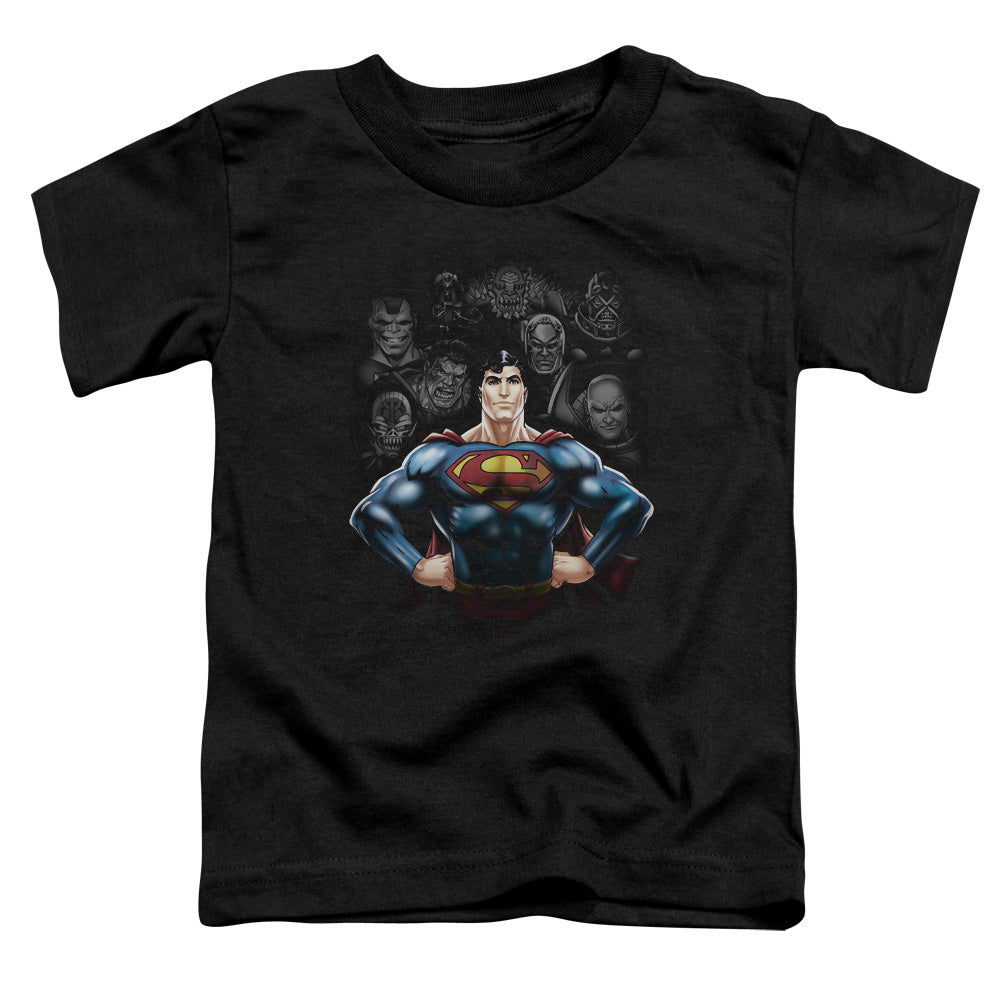 Superman Villains Toddler Kids Youth T Shirt Black