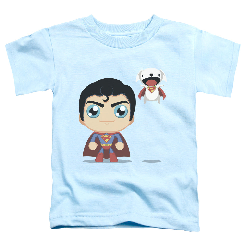 Superman Cute Superman Toddler Kids Youth T Shirt Light Blue