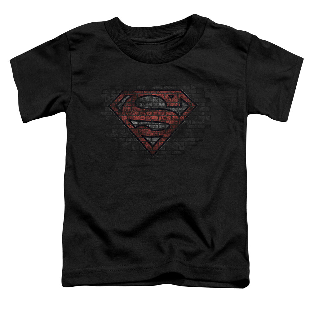 Superman Brick S Toddler Kids Youth T Shirt Black