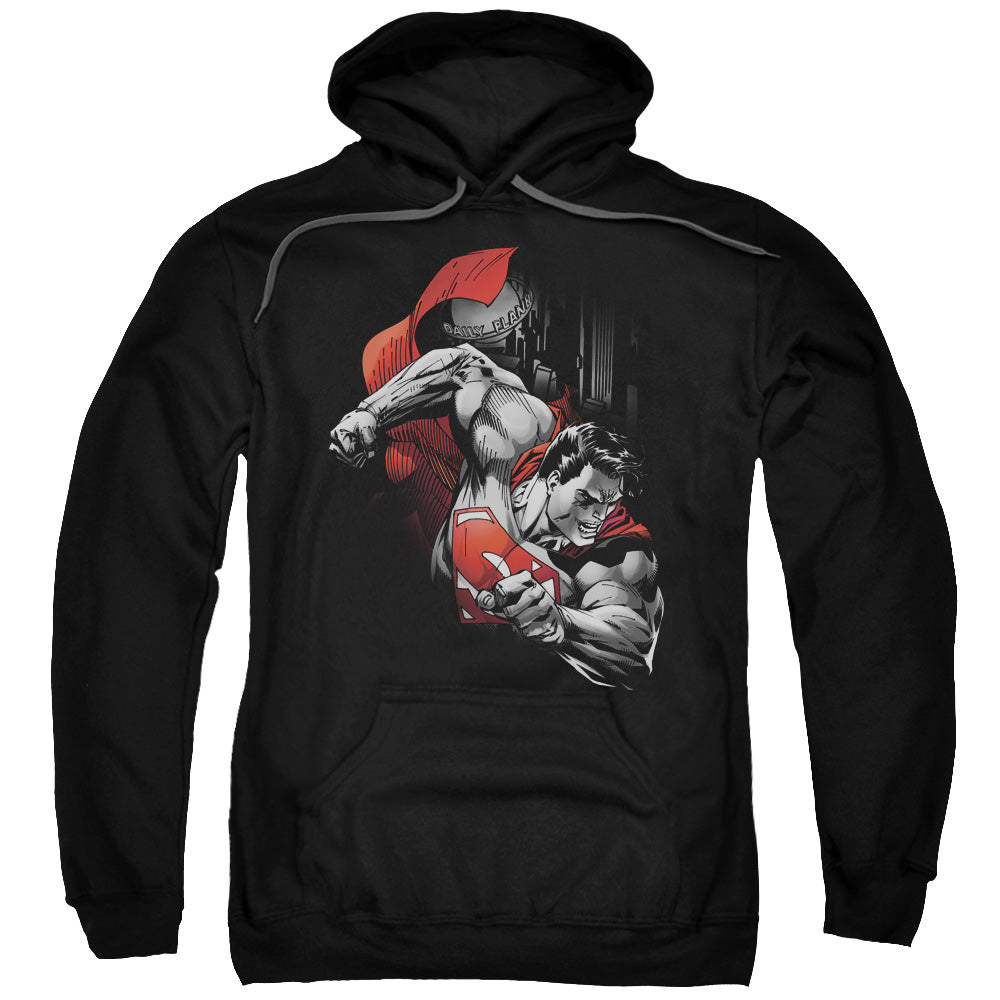 Superman My City Mens Hoodie Black