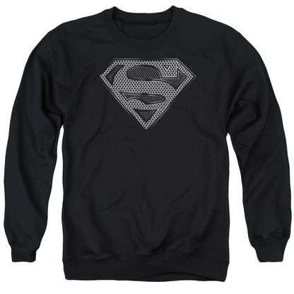 Superman Chainmail Mens Crewneck Sweatshirt Black