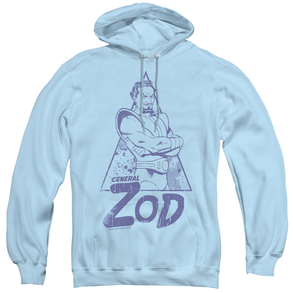 Superman Vintage Zod Mens Hoodie Light Blue