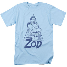 Load image into Gallery viewer, Superman Vintage Zod Mens T Shirt Light Blue