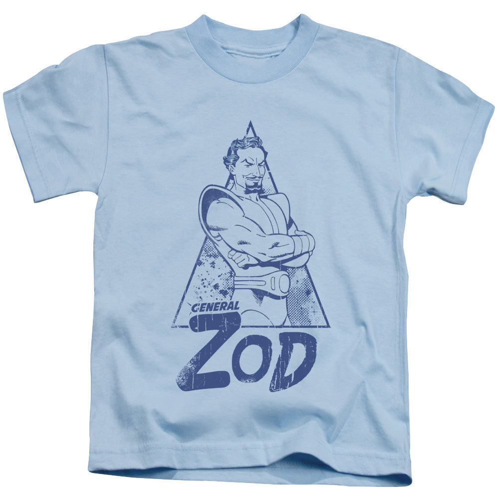 Superman Vintage Zod Juvenile Kids Youth T Shirt Light Blue