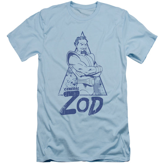 Superman Vintage Zod Slim Fit Mens T Shirt Light Blue