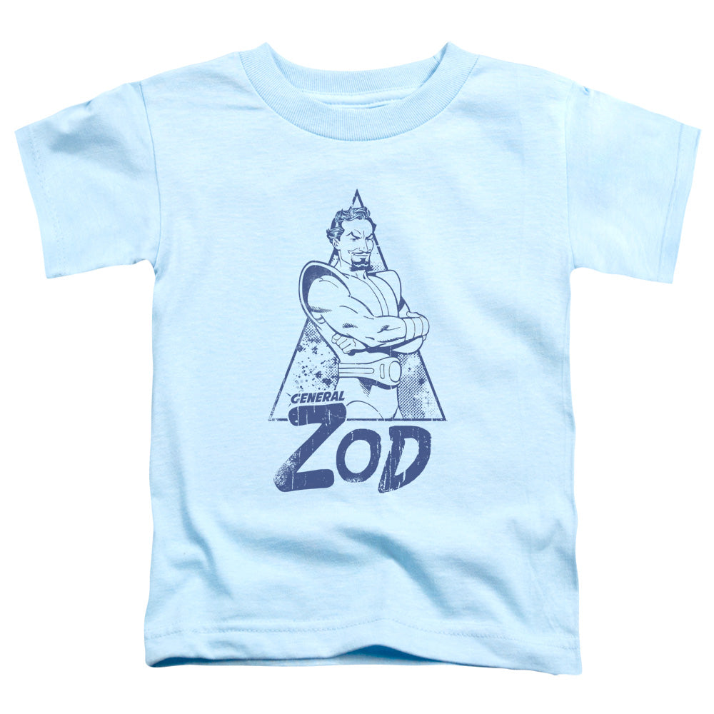 Superman Vintage Zod Toddler Kids Youth T Shirt Light Blue