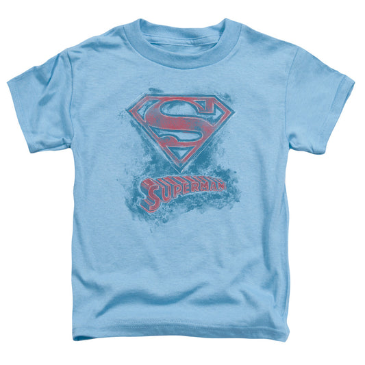 Superman Its Sketchy Toddler Kids Youth T Shirt Carolina Blue