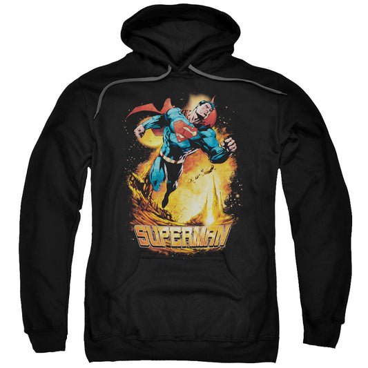 Superman Space Case Mens Hoodie Black