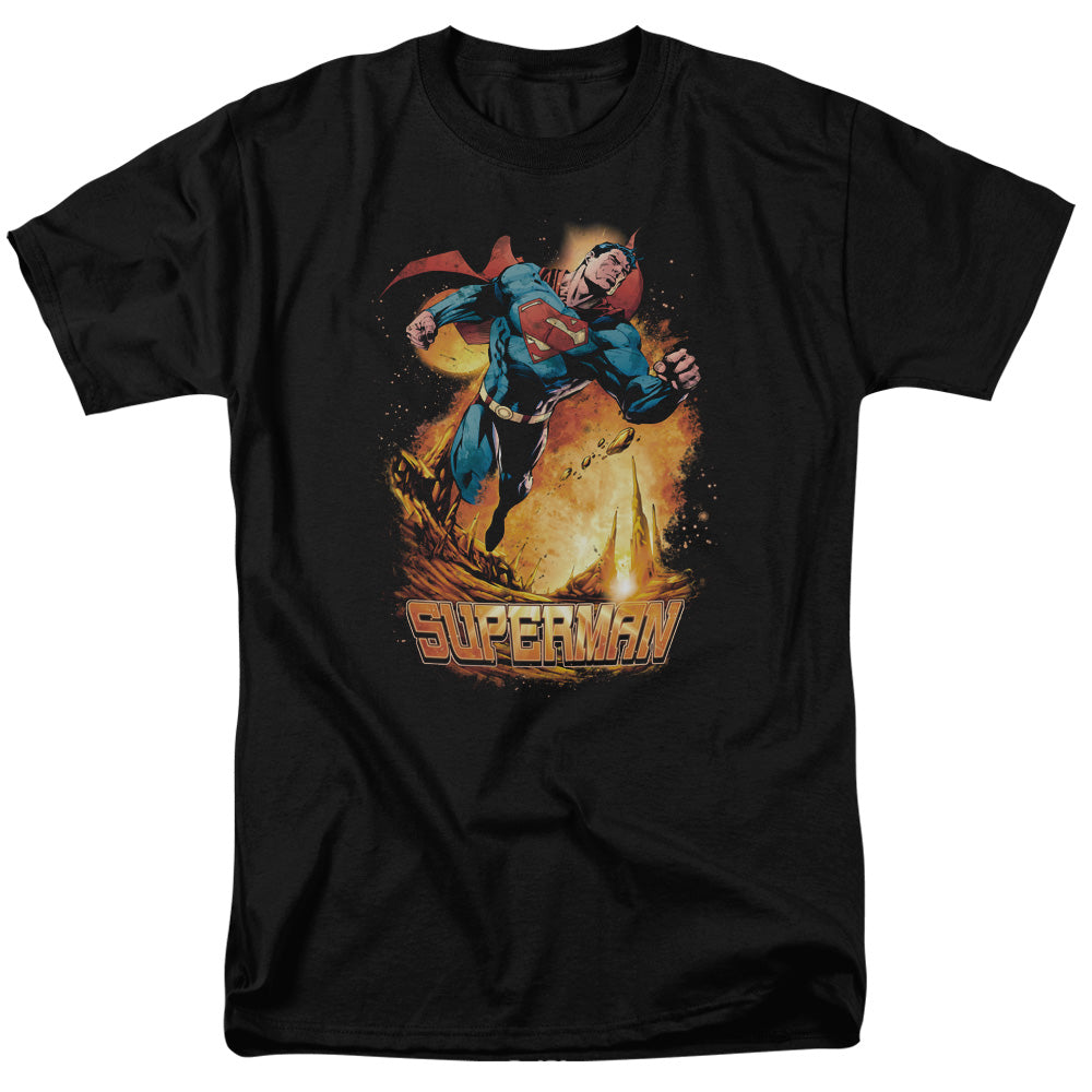 Superman Space Case Mens T Shirt Black