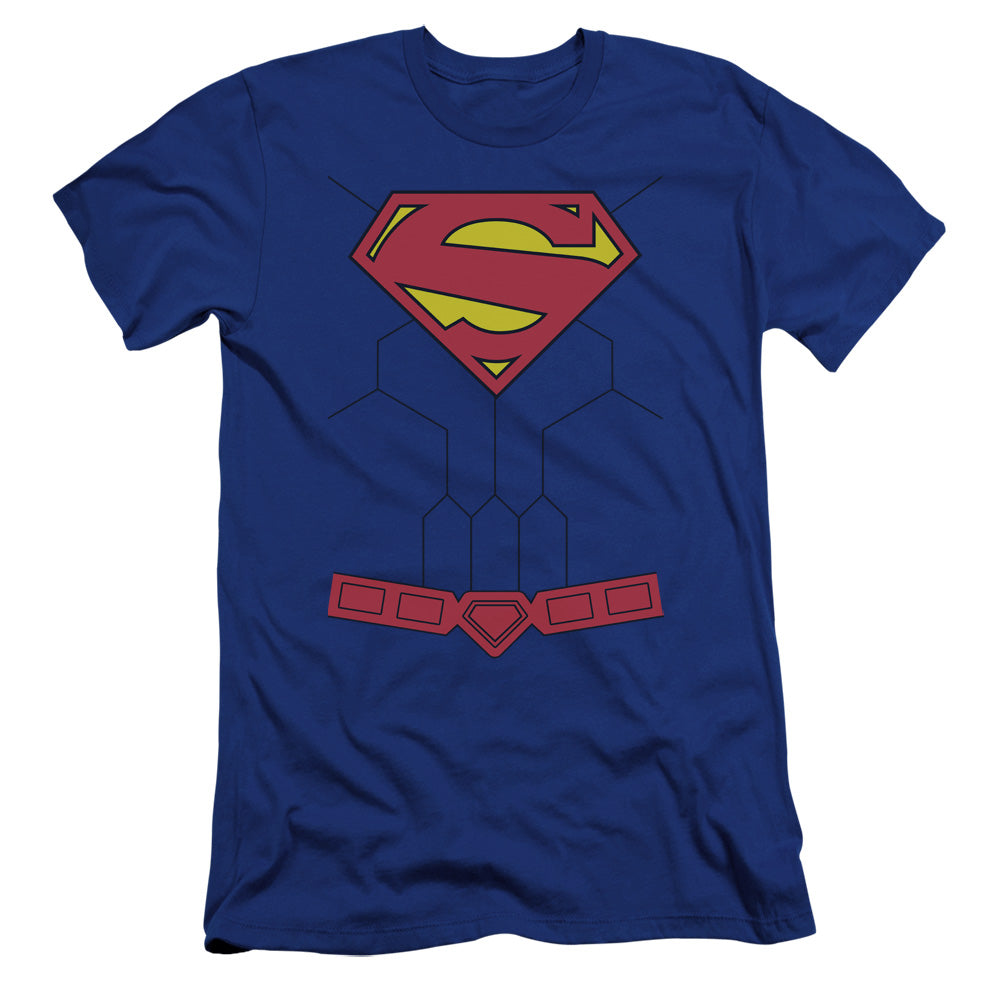 Superman New 52 Torso Premium Bella Canvas Slim Fit Mens T Shirt Royal Blue