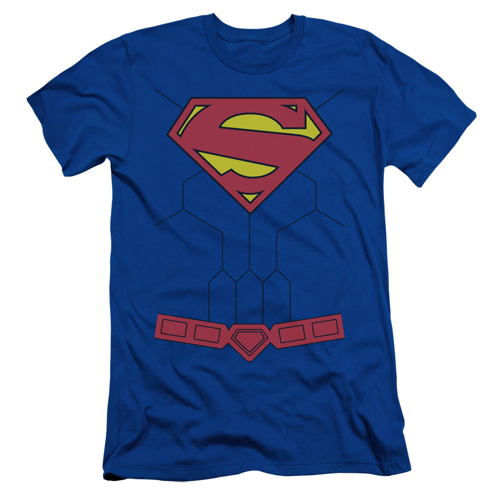 Superman New 52 Torso Slim Fit Mens T Shirt Royal Blue