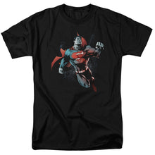Load image into Gallery viewer, Superman Up In The Sky Mens T Shirt Black