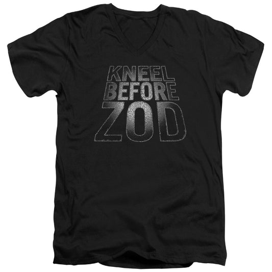 Superman Before Zod S S Adult V Neck Black