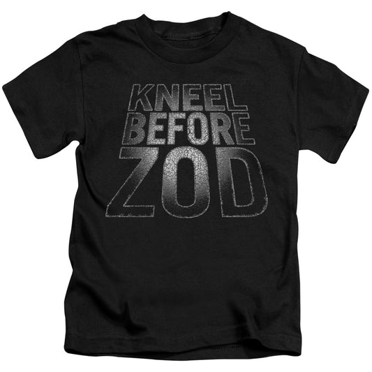 Superman Before Zod Juvenile Kids Youth T Shirt Black