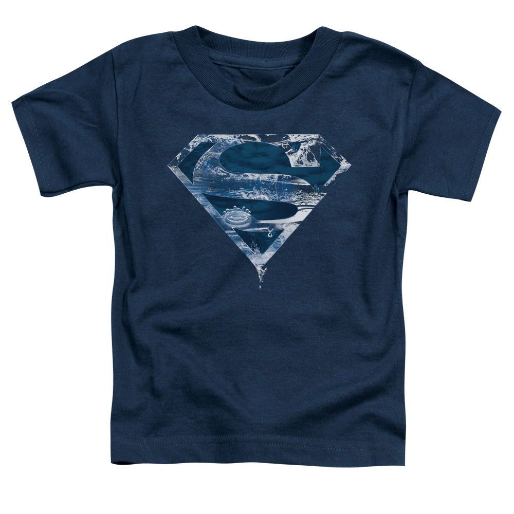 Superman Water Shield Toddler Kids Youth T Shirt Navy