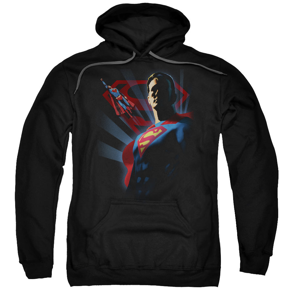 Superman Super Deco Mens Hoodie Black