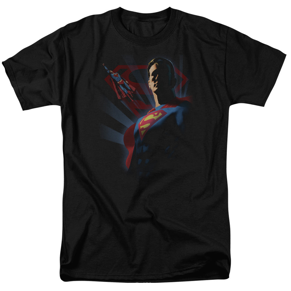 Superman Super Deco Mens T Shirt Black