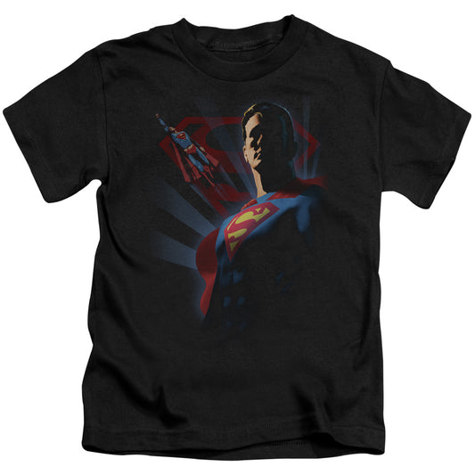 Superman Super Deco Juvenile Kids Youth T Shirt Black