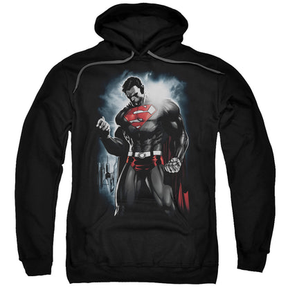 Superman Light Of The Sun Mens Hoodie Black