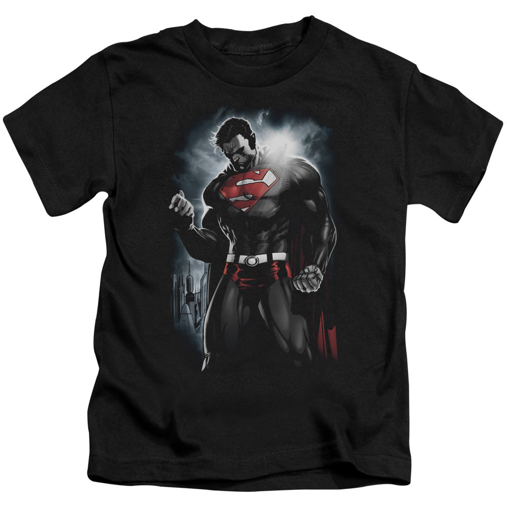 Superman Light Of The Sun Juvenile Kids Youth T Shirt Black