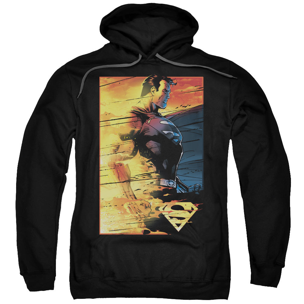 Superman Fireproof Mens Hoodie Black