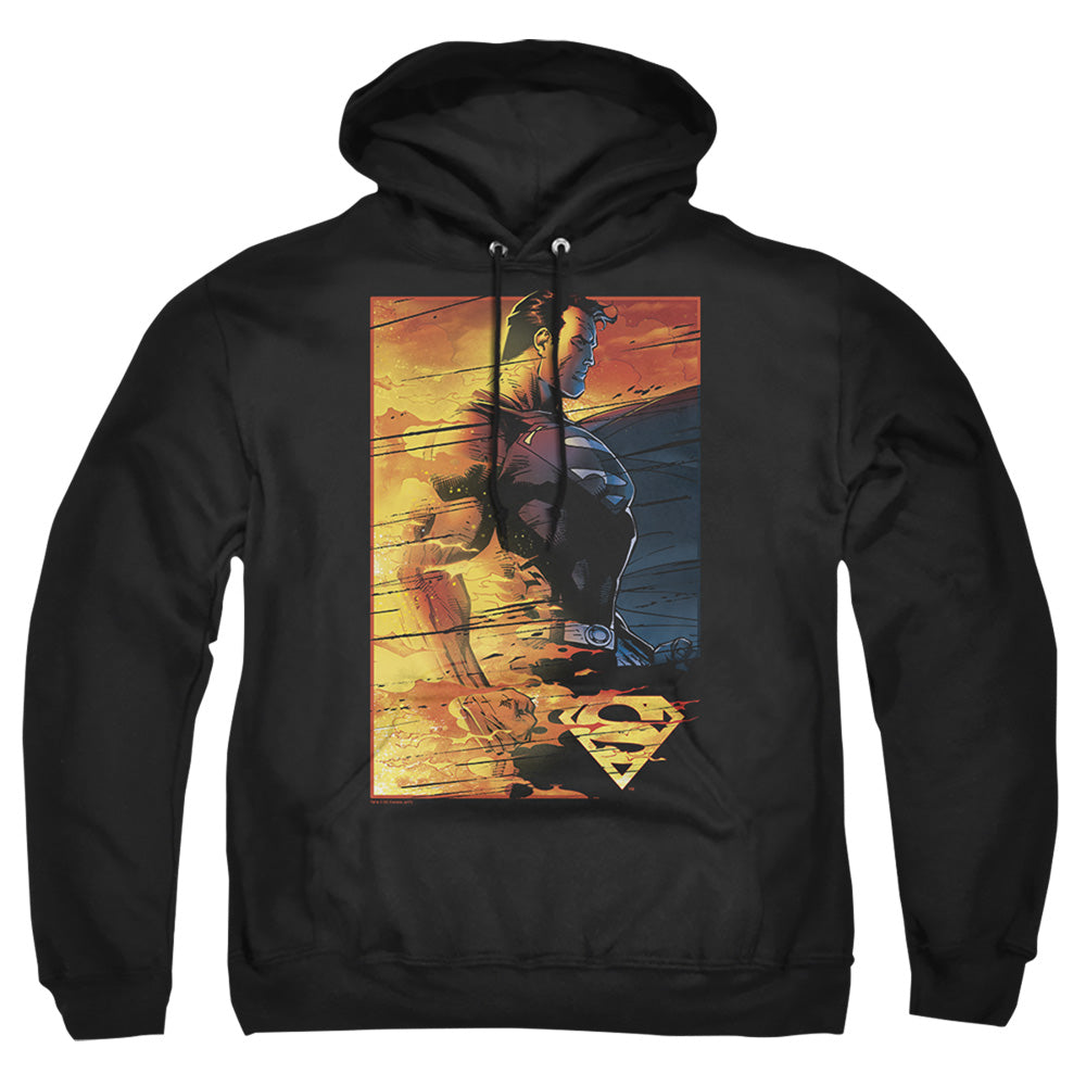 Superman Fireproof Mens Hoodie Black