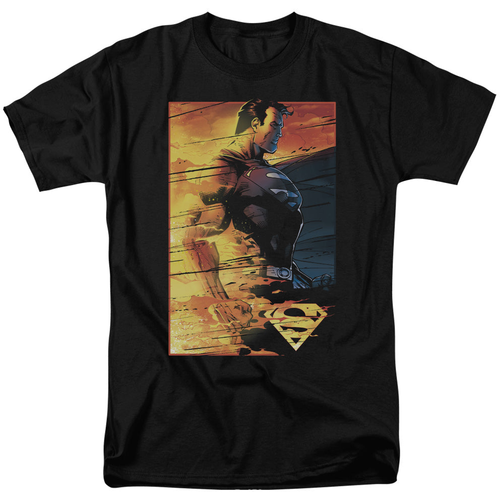 Superman Fireproof Mens T Shirt Black