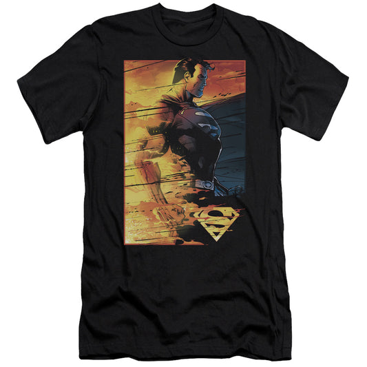 Superman Fireproof Slim Fit Mens T Shirt Black