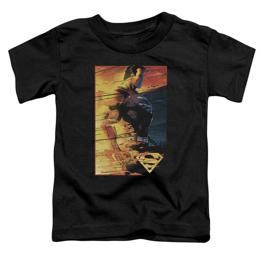 Superman Fireproof Toddler Kids Youth T Shirt Black