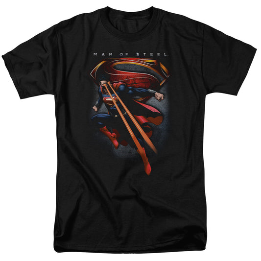 Man Of Steel Symbolic Superman Mens T Shirt Black Officially Licensed