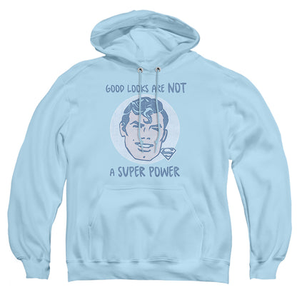 Superman Good Looks Mens Hoodie Light Blue